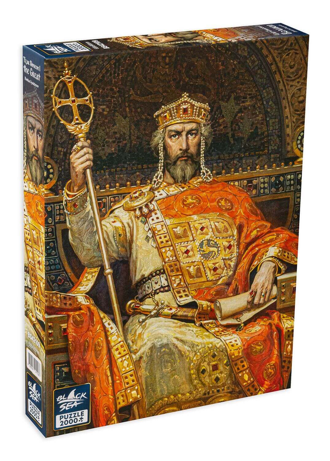 Puzzle Black Sea 2000 pieces - Tzar Simeon 1 the Great, Tzar Simeon I the Great is a Bulgarian ruler; he reigned from 893 to 927. Simeon the Great is the symbol of power, strength and cultural prosperity. His skillful home and foreign policies, along with