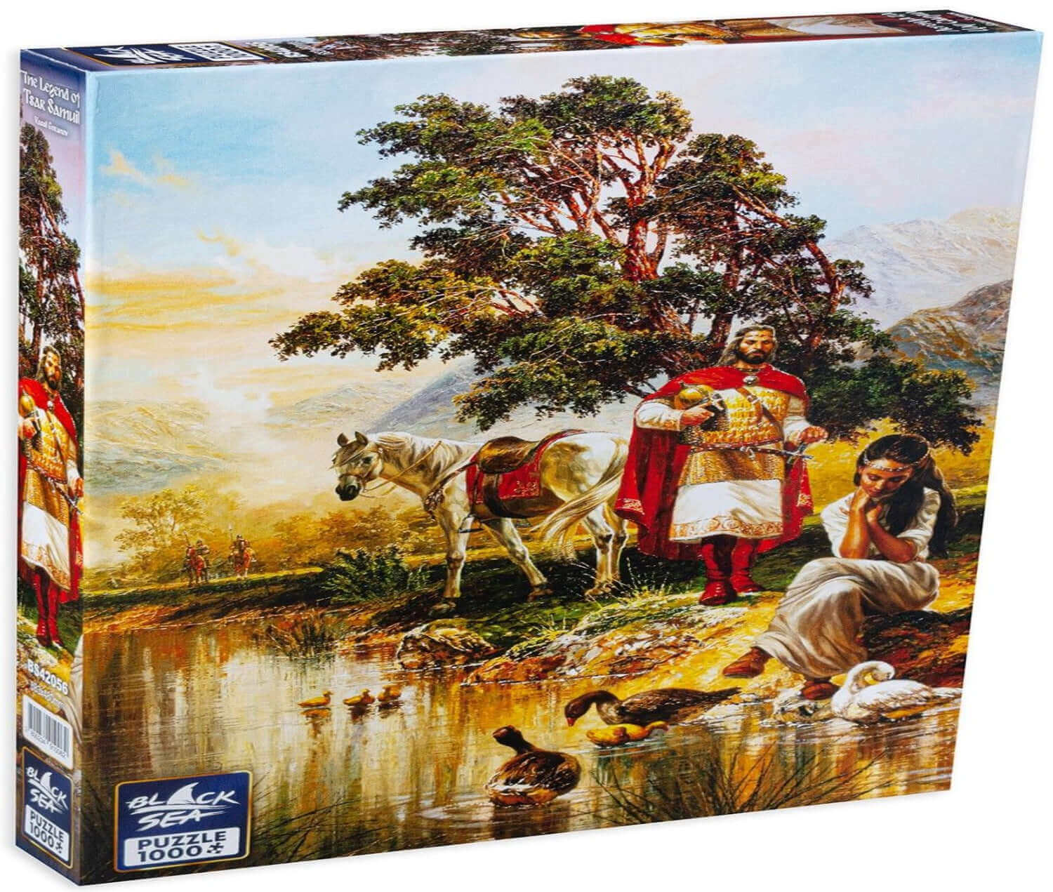 Puzzle Black Sea Premium 1000 pieces - The Legend of Tsar Samuil, Tsar Samuil is among the most famous rulers in Bulgarian history. The chroniclers describe his tragic death as his heart failed at the sight of tens of thousands of his soldiers that were b
