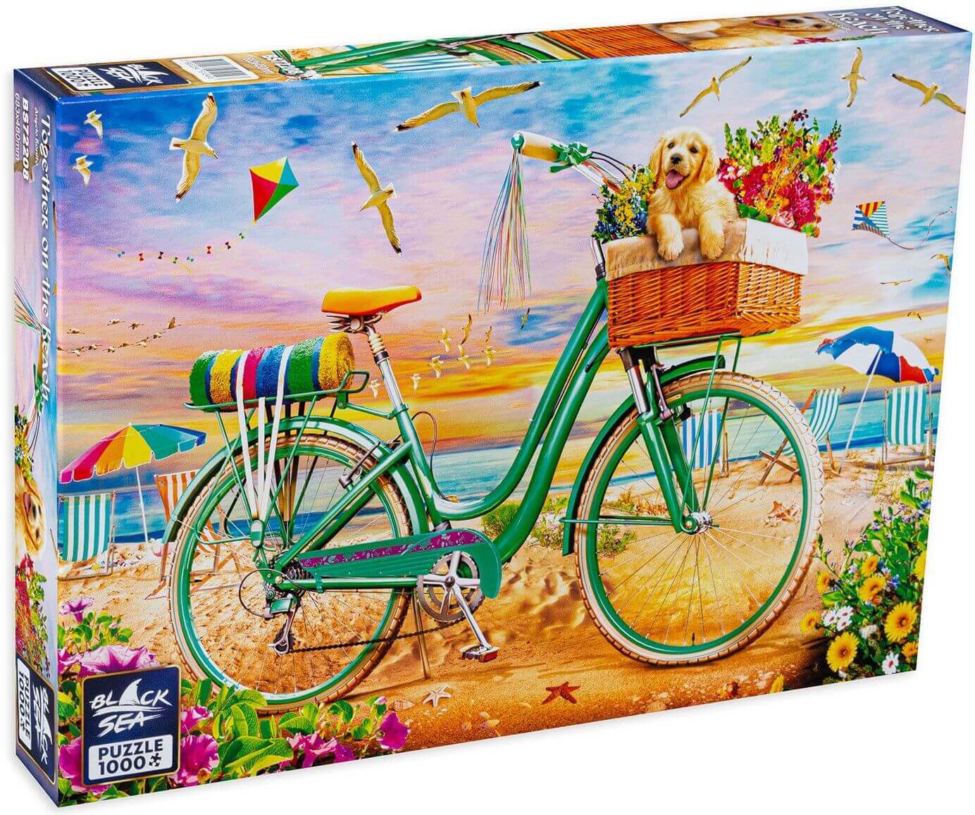 Puzzle Black Sea Premium 1000 pieces - Together on the Beach, Summer is the most anticipated season of the year. It’s time for relaxation and adventures which are enjoyed the most when shared with friends. Who says that a friend necessarily has to be a hu