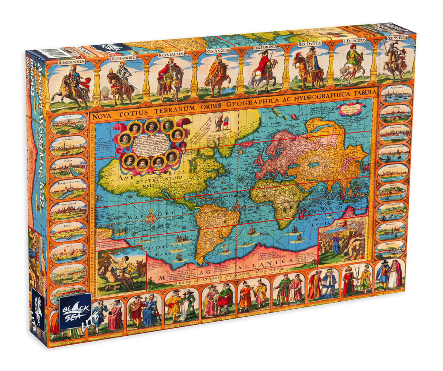 Puzzle Black Sea 1000 pieces - Maps, -