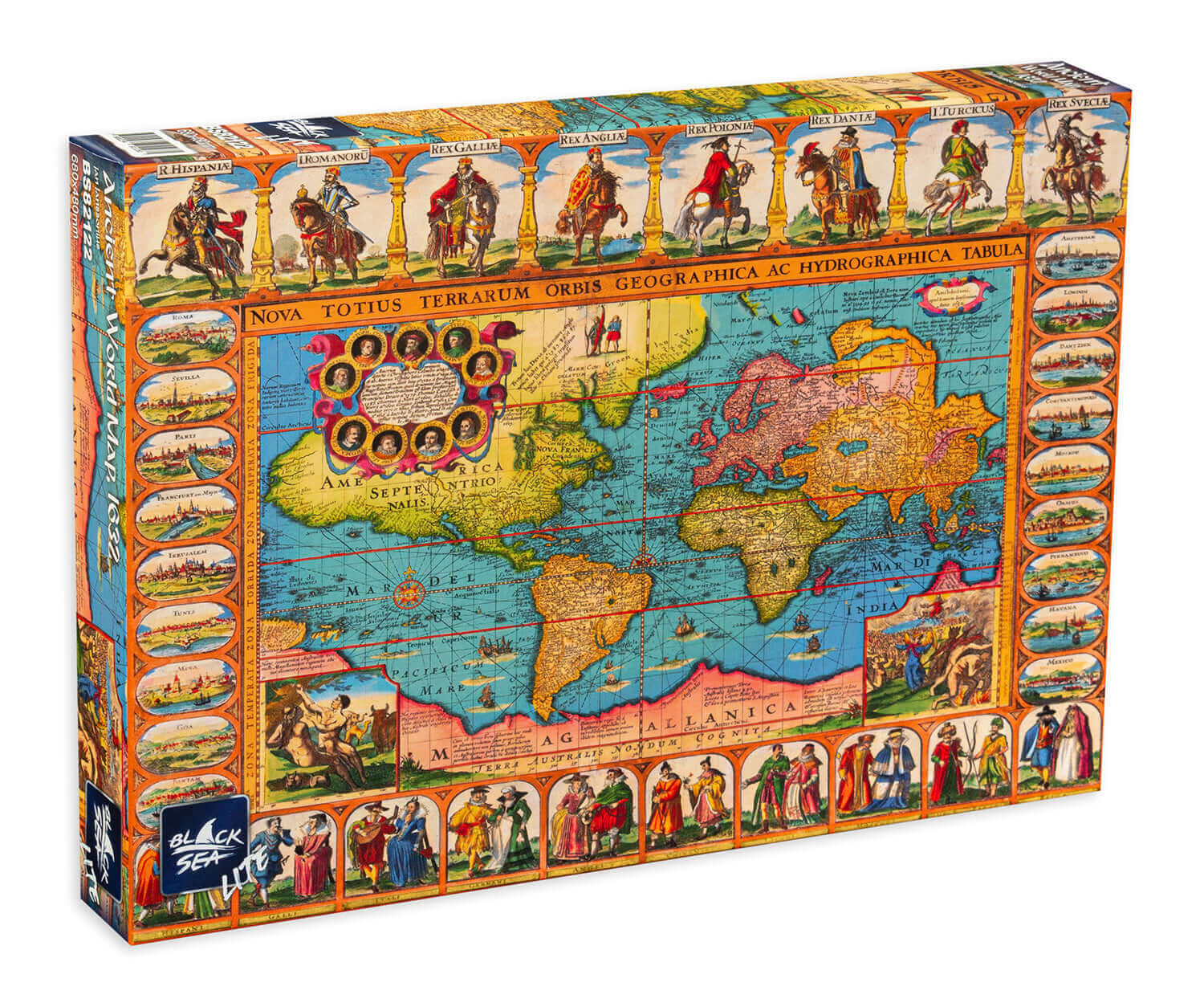 Puzzle Black Sea 1000 pieces - Maps, -