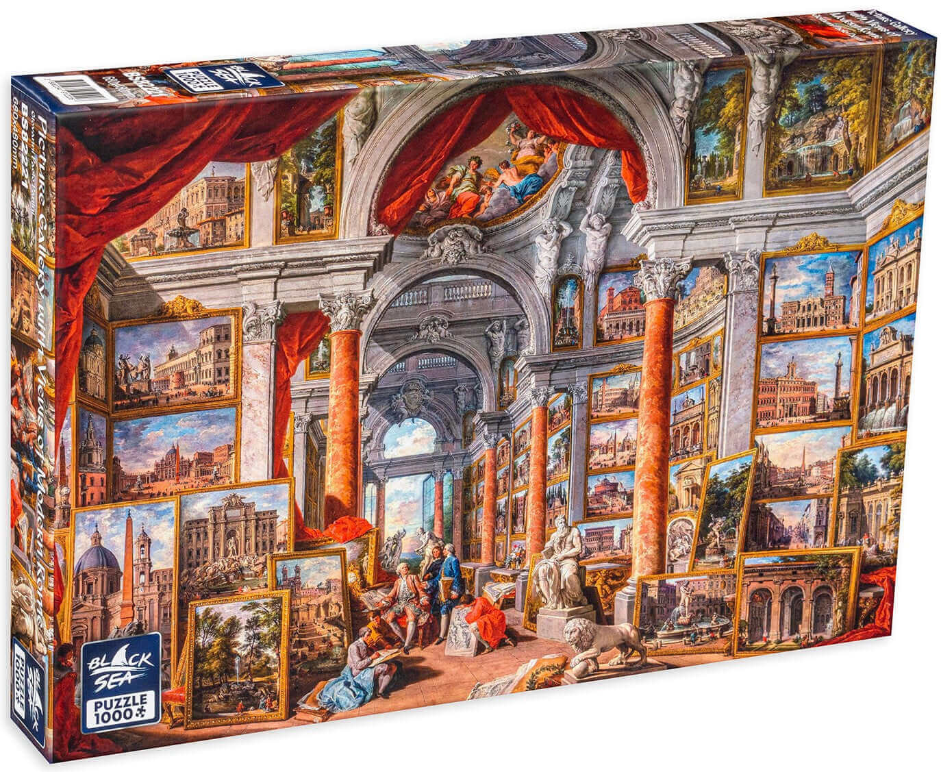 Puzzle Black Sea 1000 pieces - Picture Gallery with Views of Modern Rome, -