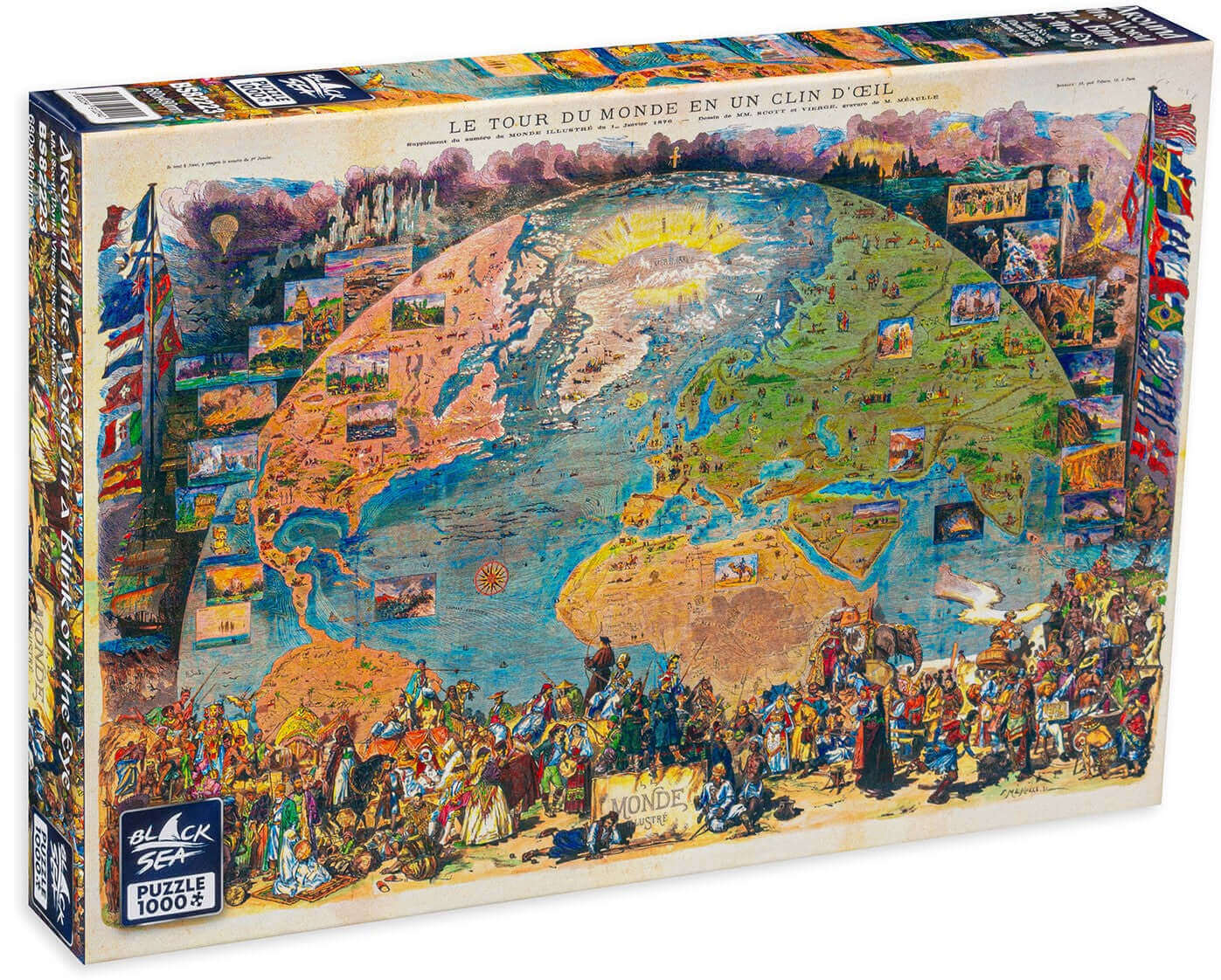Puzzle Black Sea 1000 pieces - Around the World in a Blink of the Eye