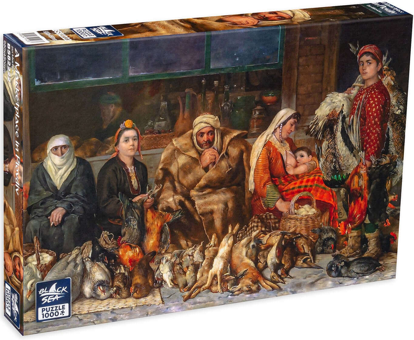 Puzzle Black Sea 1000 pieces - A Marketplace in Plovdiv, -