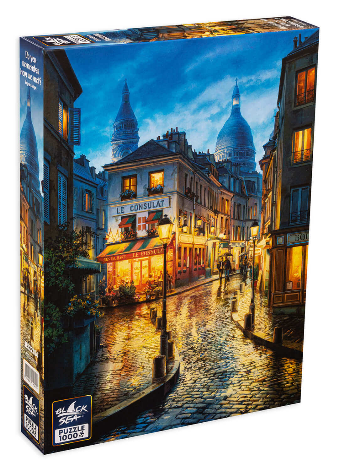Puzzle Black Sea 1000 pieces - Do You Remember How We Met?, I remember how we met; I remember how your beauty glowed on the small square. The sun was setting but your smile brought light to everything. We walked along the wet street that wound between coz