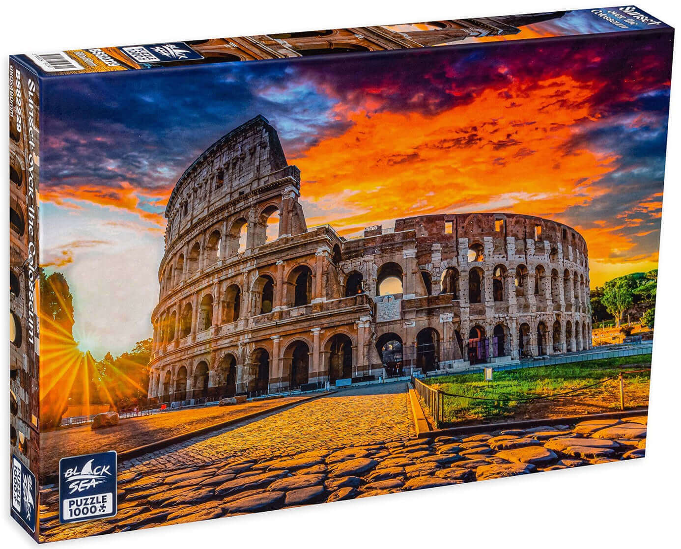 Puzzle Black Sea 1000 pieces - Sunset over the Colosseum