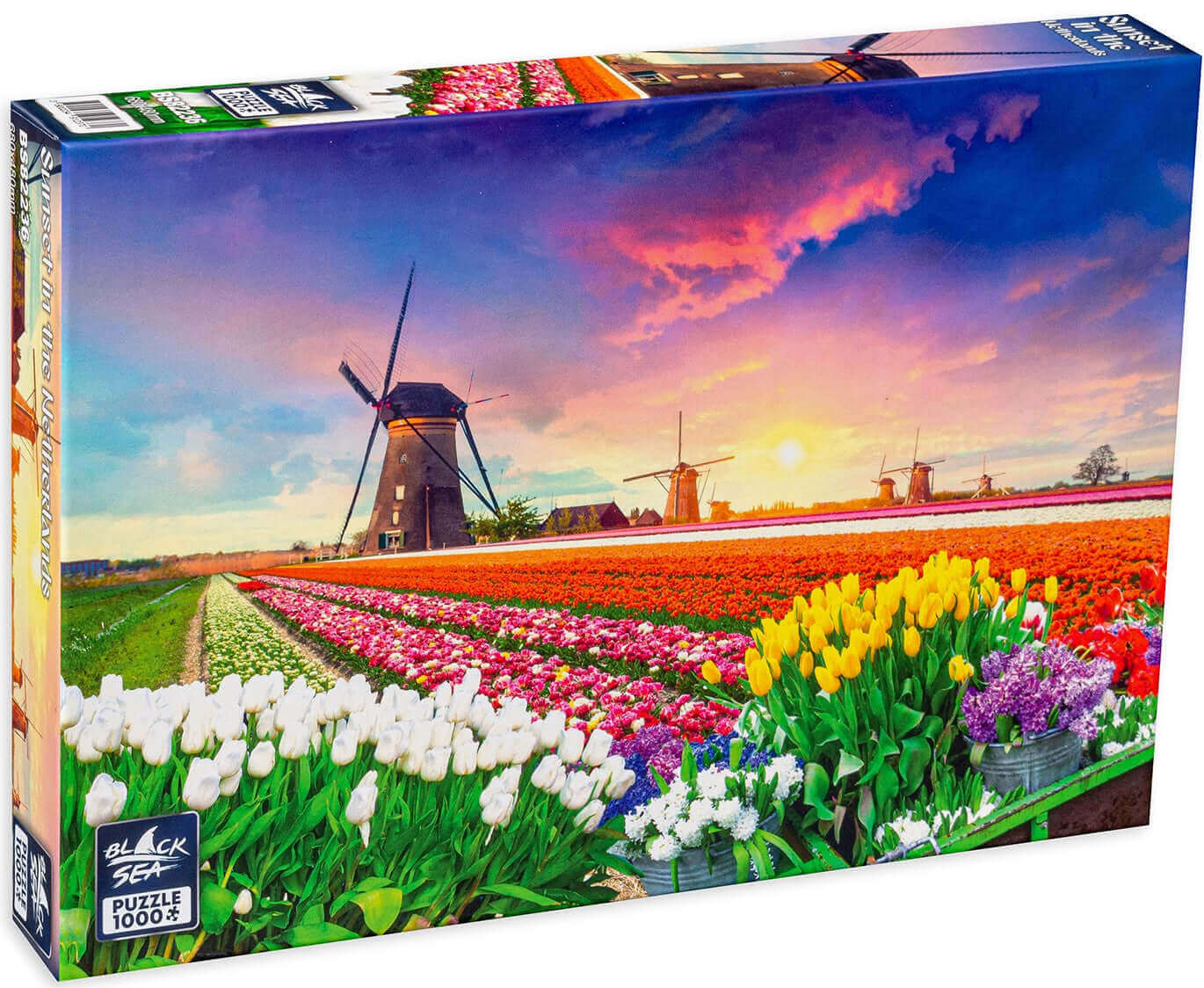 Puzzle Black Sea 1000 pieces - Sunset in the Netherlands