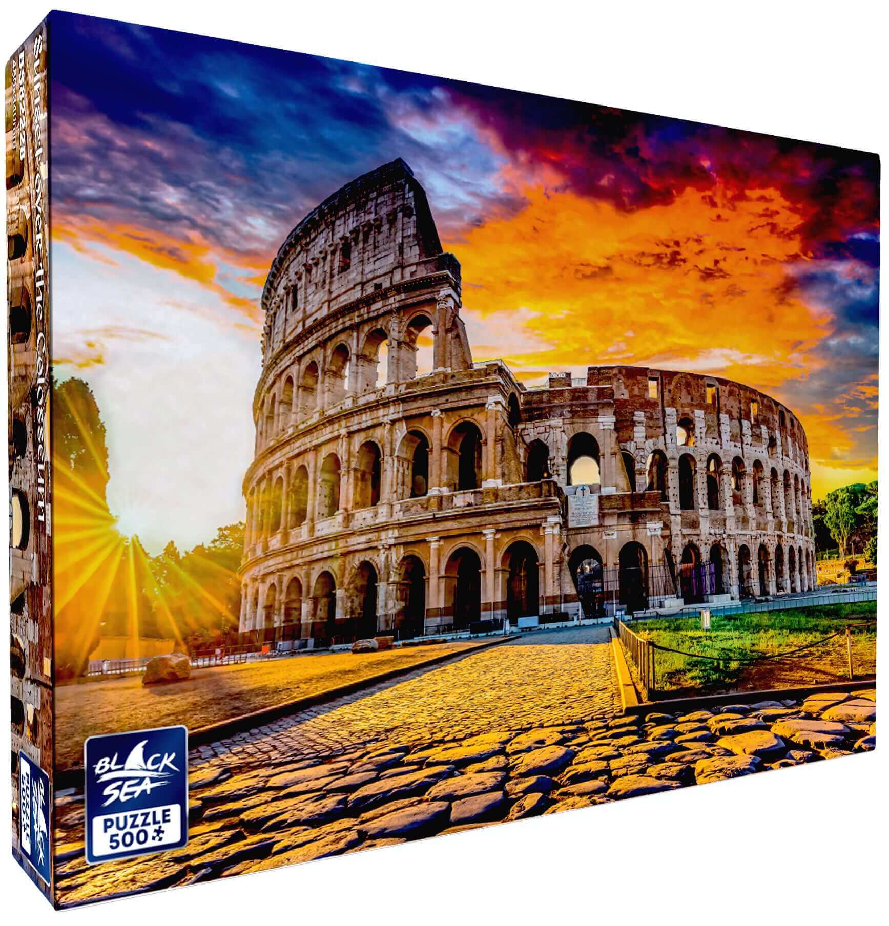 Puzzle Black Sea 500 pieces - Sunset over the Colosseum, -